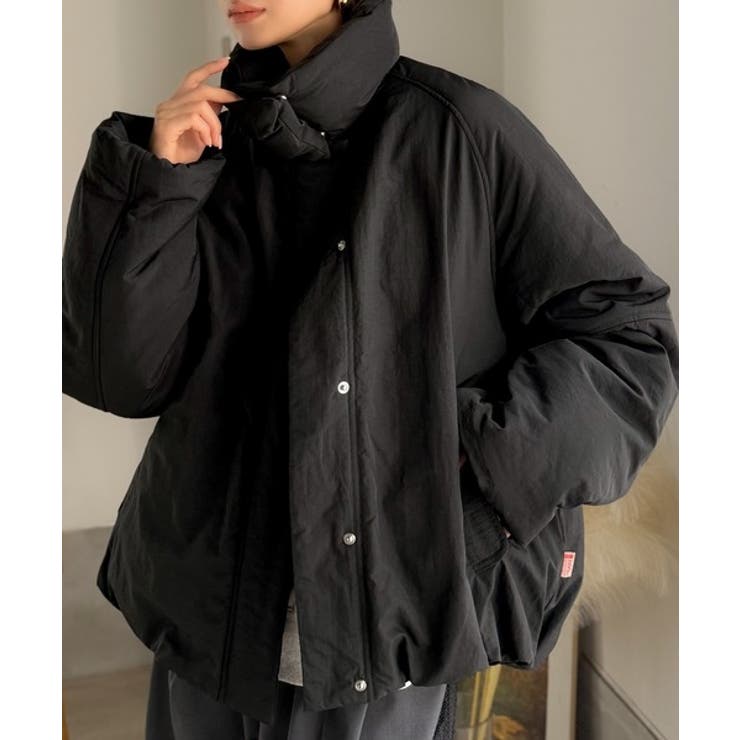 衿2WAYで旬映え。衿取り外し可能エッグライン中綿ブルゾン | Classical Elf  | 詳細画像11 