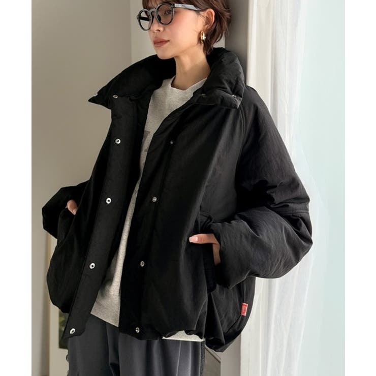 衿2WAYで旬映え。衿取り外し可能エッグライン中綿ブルゾン | Classical Elf  | 詳細画像14 