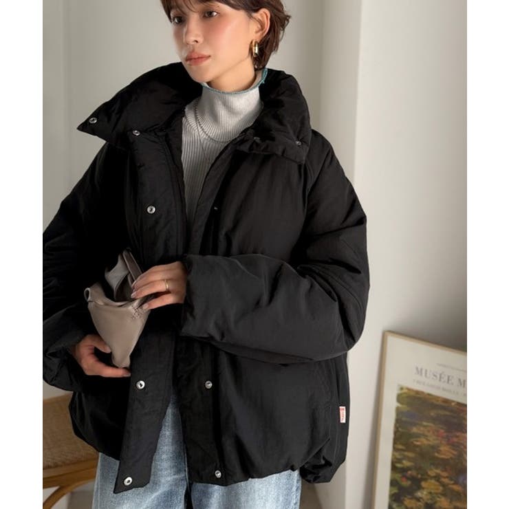衿2WAYで旬映え。衿取り外し可能エッグライン中綿ブルゾン | Classical Elf  | 詳細画像18 