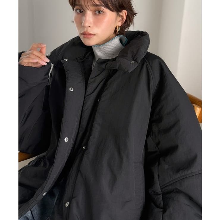 衿2WAYで旬映え。衿取り外し可能エッグライン中綿ブルゾン | Classical Elf  | 詳細画像20 