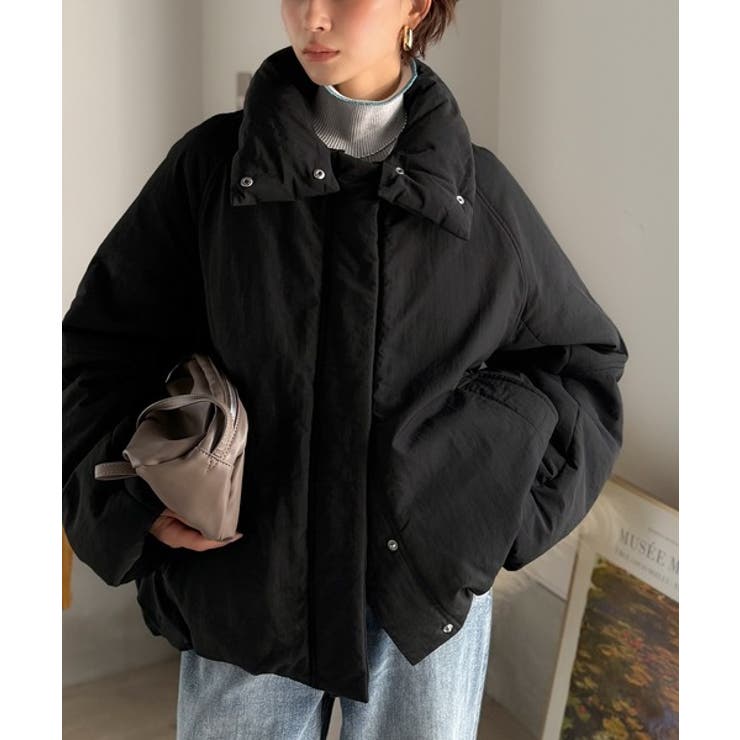 衿2WAYで旬映え。衿取り外し可能エッグライン中綿ブルゾン | Classical Elf  | 詳細画像21 