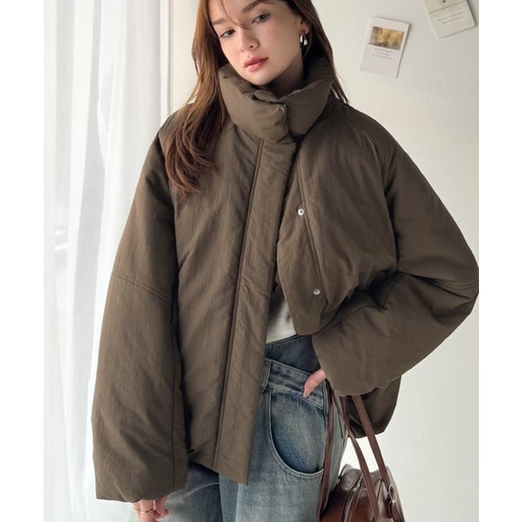 衿2WAYで旬映え。衿取り外し可能エッグライン中綿ブルゾン | Classical Elf  | 詳細画像24 