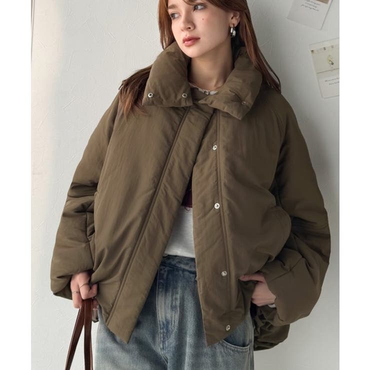 衿2WAYで旬映え。衿取り外し可能エッグライン中綿ブルゾン | Classical Elf  | 詳細画像28 