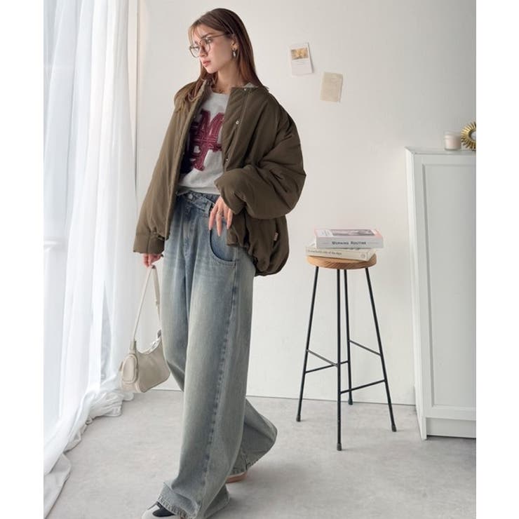 衿2WAYで旬映え。衿取り外し可能エッグライン中綿ブルゾン | Classical Elf  | 詳細画像29 