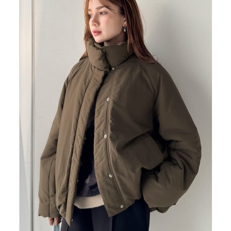 衿2WAYで旬映え。衿取り外し可能エッグライン中綿ブルゾン | Classical Elf  | 詳細画像33 