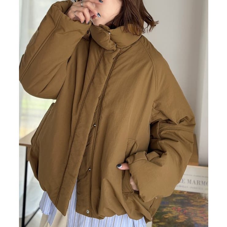 衿2WAYで旬映え。衿取り外し可能エッグライン中綿ブルゾン | Classical Elf  | 詳細画像37 