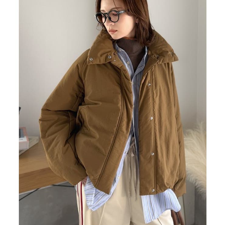 衿2WAYで旬映え。衿取り外し可能エッグライン中綿ブルゾン | Classical Elf  | 詳細画像38 