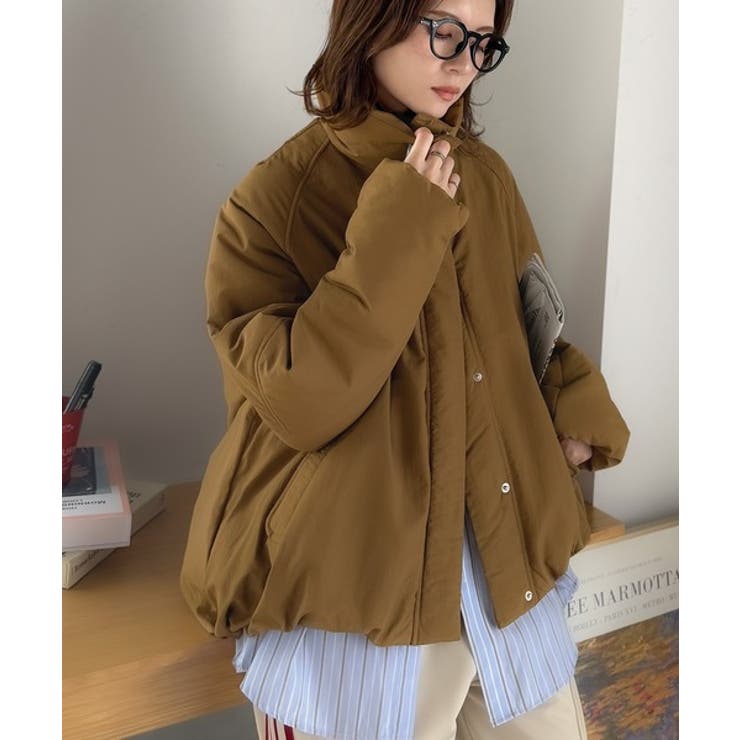 衿2WAYで旬映え。衿取り外し可能エッグライン中綿ブルゾン | Classical Elf  | 詳細画像39 