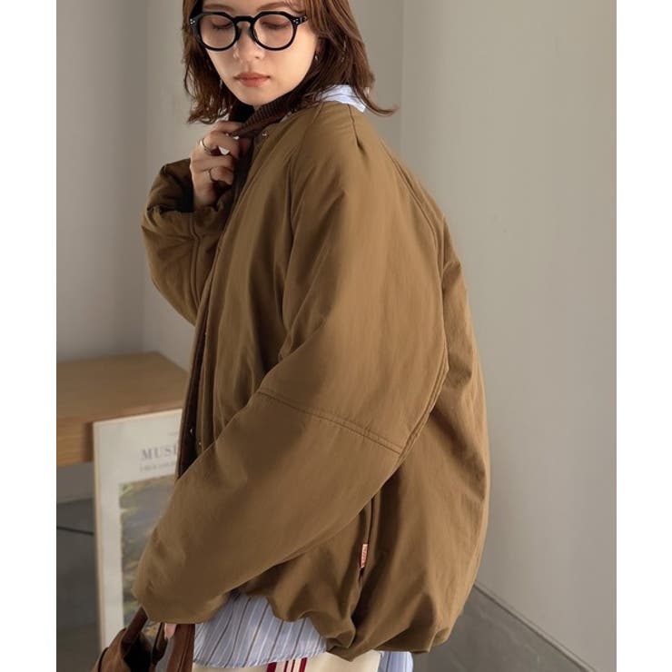 衿2WAYで旬映え。衿取り外し可能エッグライン中綿ブルゾン | Classical Elf  | 詳細画像42 