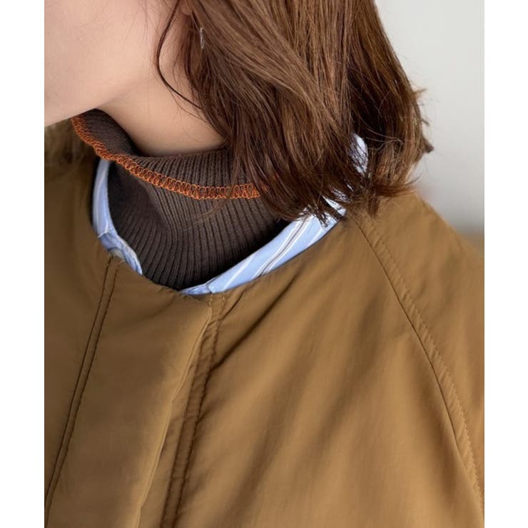 衿2WAYで旬映え。衿取り外し可能エッグライン中綿ブルゾン | Classical Elf  | 詳細画像45 