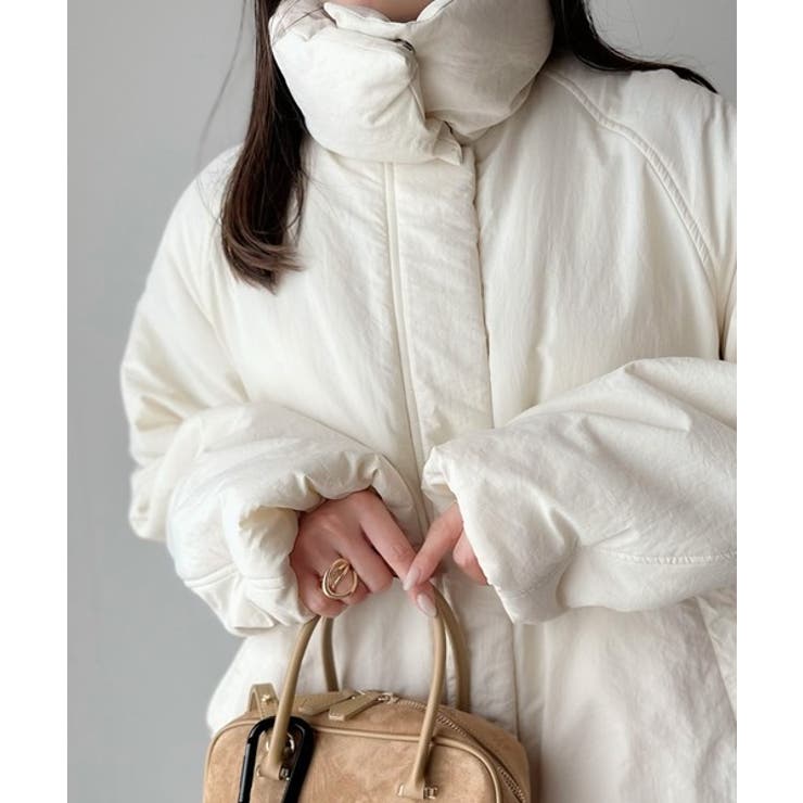 衿2WAYで旬映え。衿取り外し可能エッグライン中綿ブルゾン | Classical Elf  | 詳細画像1 