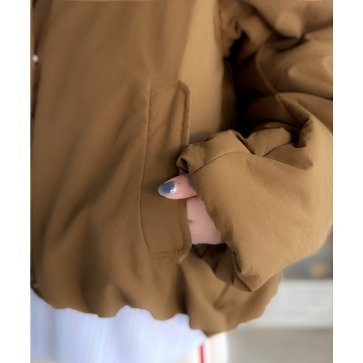 衿2WAYで旬映え。衿取り外し可能エッグライン中綿ブルゾン | Classical Elf  | 詳細画像50 