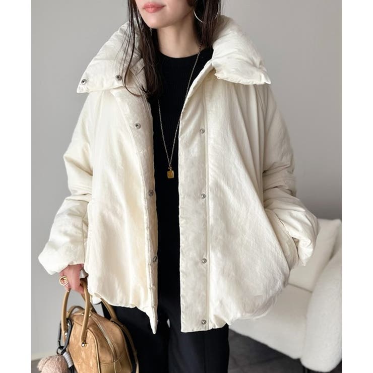 衿2WAYで旬映え。衿取り外し可能エッグライン中綿ブルゾン | Classical Elf  | 詳細画像2 