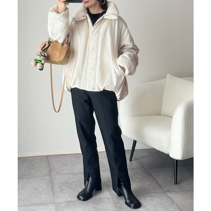 衿2WAYで旬映え。衿取り外し可能エッグライン中綿ブルゾン | Classical Elf  | 詳細画像4 