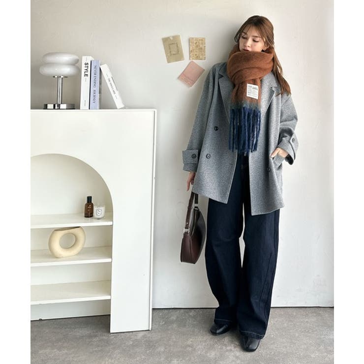 《JaVaジャバコラボ》ふんわりあったか。配色ボリュームマフラー | Classical Elf  | 詳細画像12 