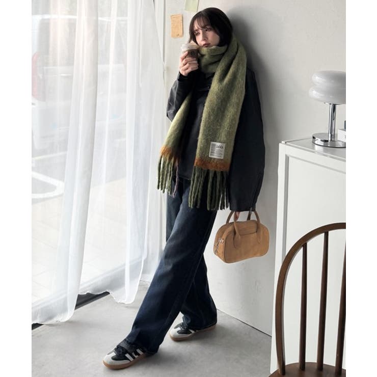 《JaVaジャバコラボ》ふんわりあったか。配色ボリュームマフラー | Classical Elf  | 詳細画像18 