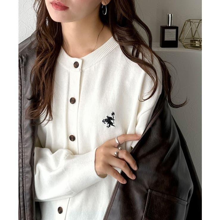 着まわし自在のベーシックデザイン。配色刺繍カーディガン | Classical Elf  | 詳細画像5 