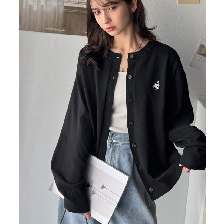 着まわし自在のベーシックデザイン。配色刺繍カーディガン | Classical Elf  | 詳細画像9 