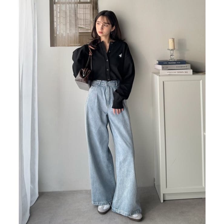 着まわし自在のベーシックデザイン。配色刺繍カーディガン | Classical Elf  | 詳細画像11 