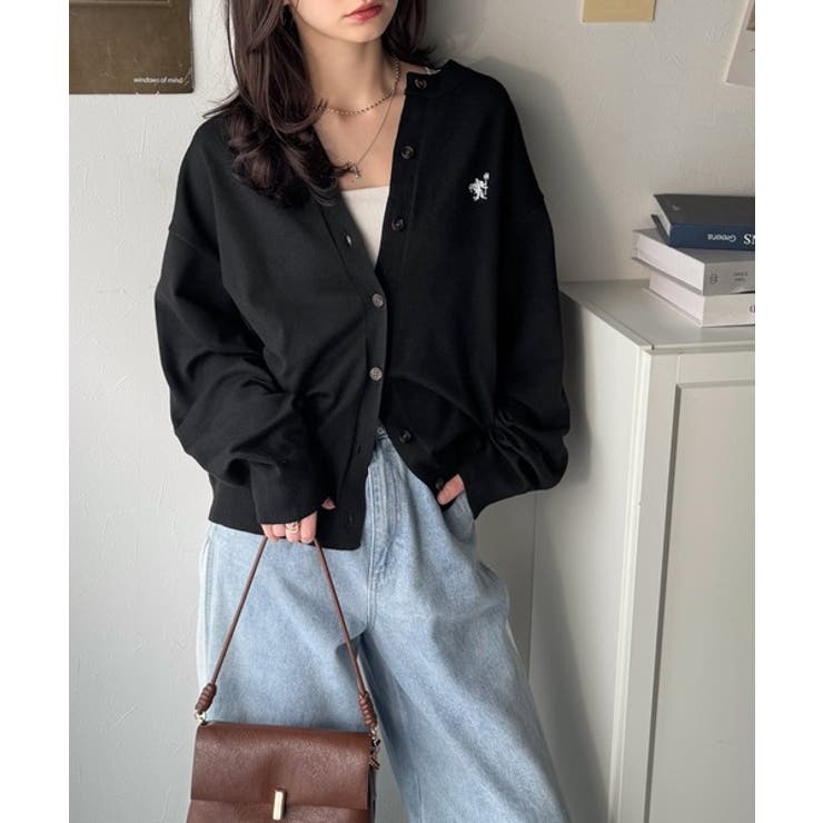 着まわし自在のベーシックデザイン。配色刺繍カーディガン | Classical Elf  | 詳細画像12 