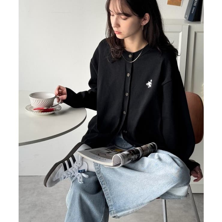 着まわし自在のベーシックデザイン。配色刺繍カーディガン | Classical Elf  | 詳細画像13 