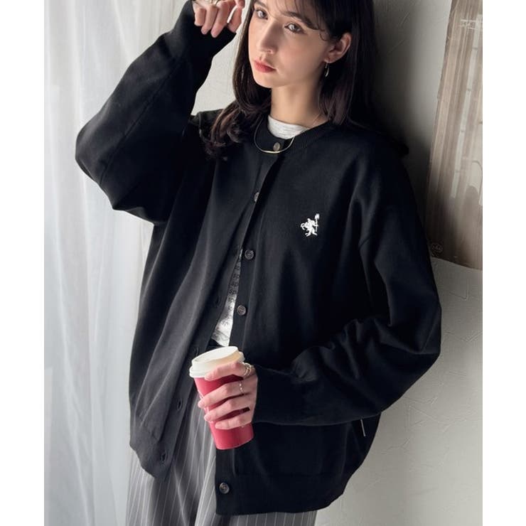 着まわし自在のベーシックデザイン。配色刺繍カーディガン | Classical Elf  | 詳細画像14 