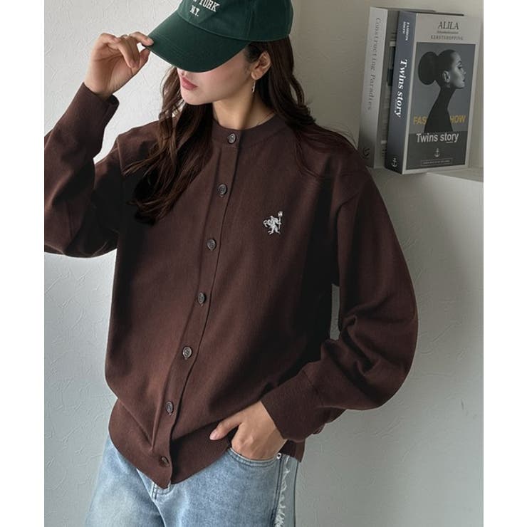 着まわし自在のベーシックデザイン。配色刺繍カーディガン | Classical Elf  | 詳細画像30 