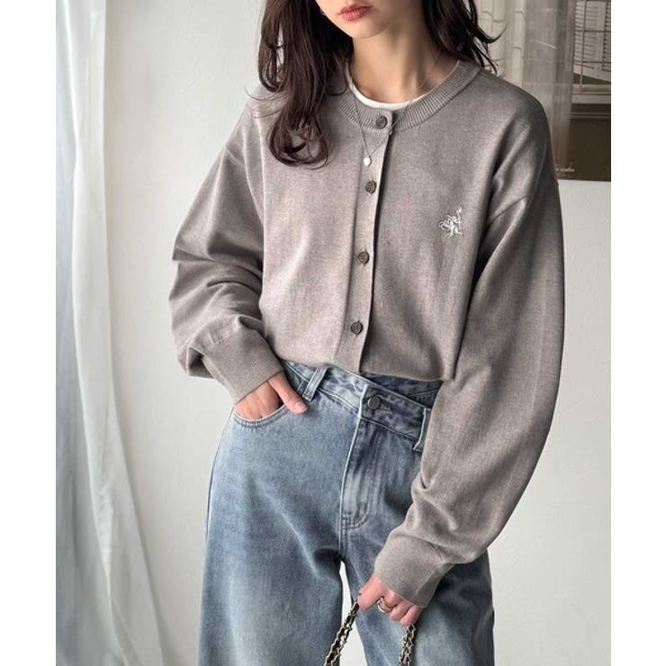 着まわし自在のベーシックデザイン。配色刺繍カーディガン | Classical Elf  | 詳細画像34 