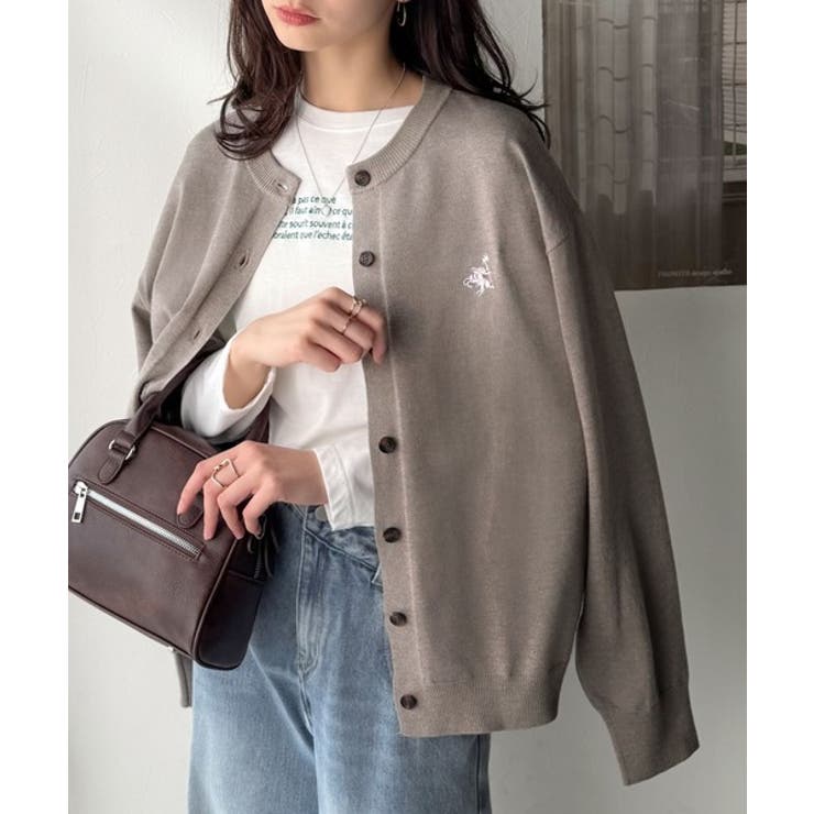 着まわし自在のベーシックデザイン。配色刺繍カーディガン | Classical Elf  | 詳細画像38 