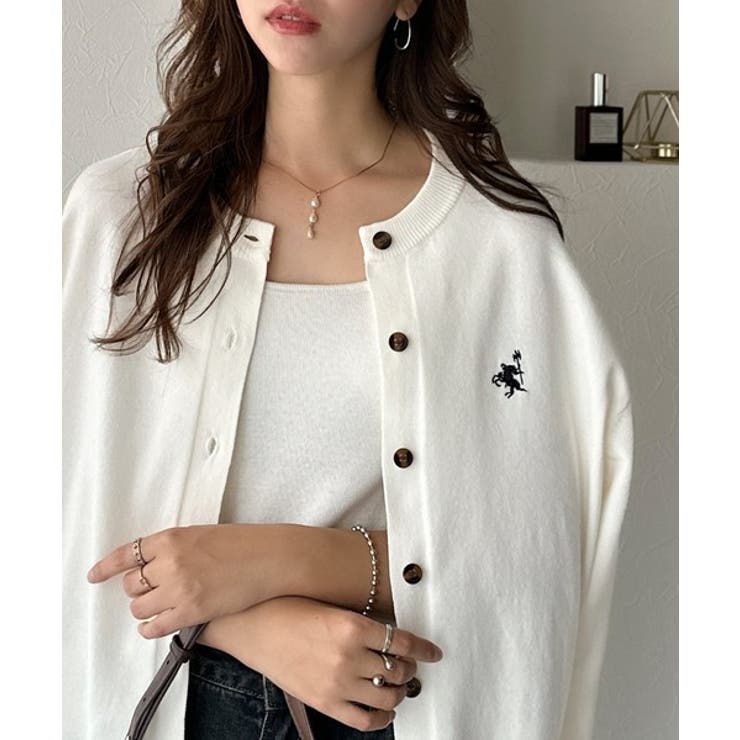 着まわし自在のベーシックデザイン。配色刺繍カーディガン | Classical Elf  | 詳細画像3 