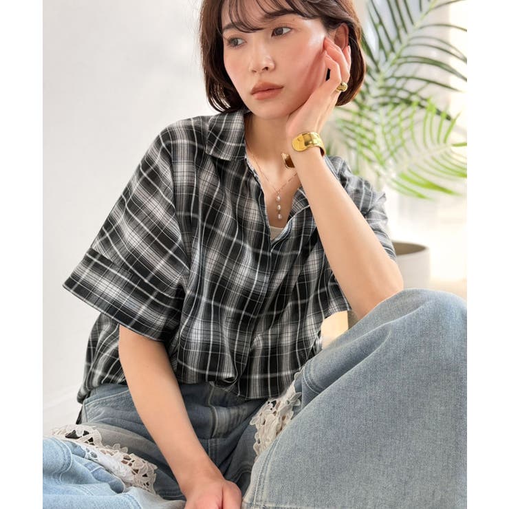 《JaVaジャバコラボ》涼しげに、女っぽく。シアーオーバーサイズスキッパー半袖シ… | Classical Elf  | 詳細画像17 