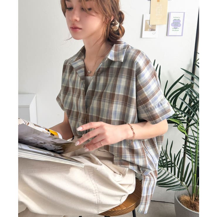 《JaVaジャバコラボ》涼しげに、女っぽく。シアーオーバーサイズスキッパー半袖シ… | Classical Elf  | 詳細画像28 