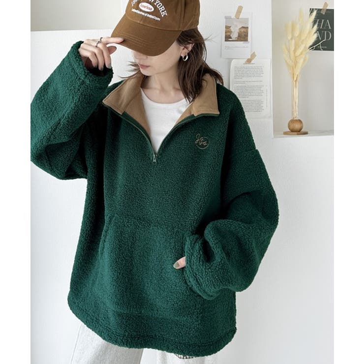 Javaジャバコラボ》あったか素材でほっこり。JAVA刺繍ボアフリース