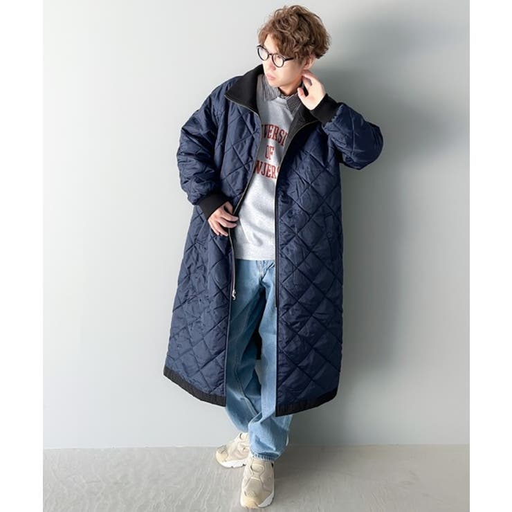 ヴェルサーチチェスターロングコートウールグレー灰色VERSACE