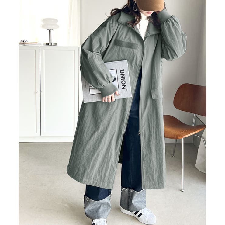Javaジャバコラボ》大人のこなれ感 2way スタンドカラー[品番 