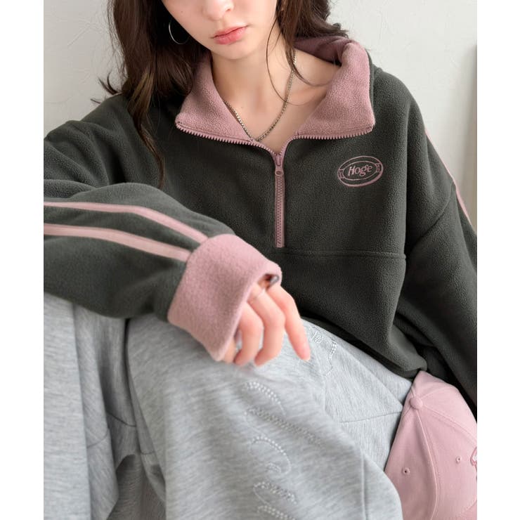 《JaVa ジャバコラボ》旬なレトロスポーツ。刺繍フリースアノラックハーフジップ… | Classical Elf  | 詳細画像23 