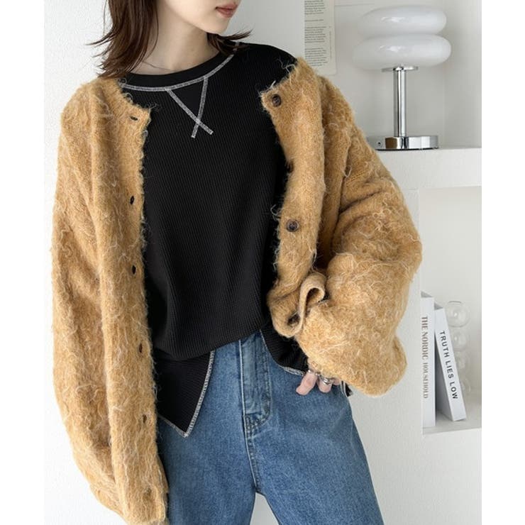 《JaVaジャバ 別注》シンプルなのに格上げ。2way配色ワッフルロンTee | Classical Elf  | 詳細画像34 