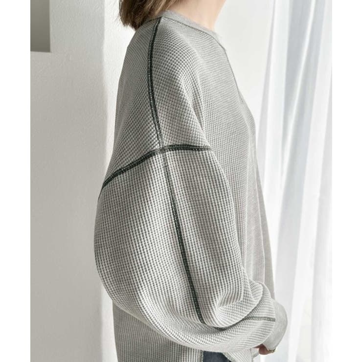 《JaVaジャバ 別注》シンプルなのに格上げ。2way配色ワッフルロンTee | Classical Elf  | 詳細画像45 