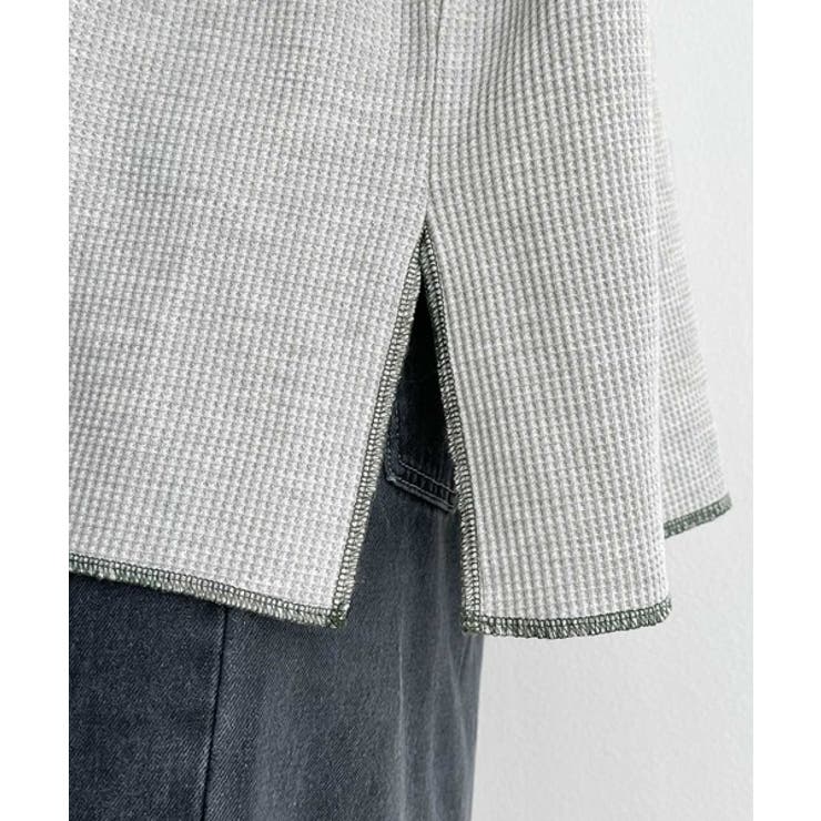 《JaVaジャバ 別注》シンプルなのに格上げ。2way配色ワッフルロンTee | Classical Elf  | 詳細画像46 