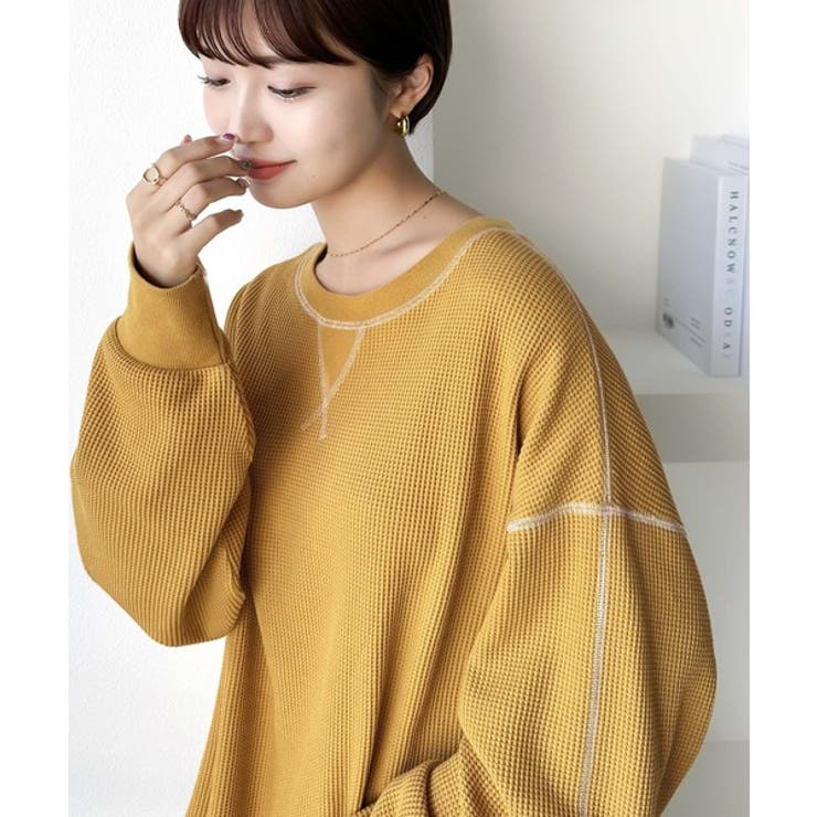 《JaVaジャバ 別注》シンプルなのに格上げ。2way配色ワッフルロンTee | Classical Elf  | 詳細画像52 