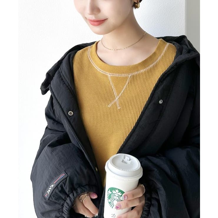 《JaVaジャバ 別注》シンプルなのに格上げ。2way配色ワッフルロンTee | Classical Elf  | 詳細画像54 