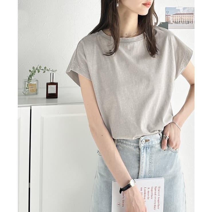 【Sprout.】綿100％　フレンチスリーブTシャツ GeeRA tシャツ 「新色追加」綿100％フレンチスリーブオーバー