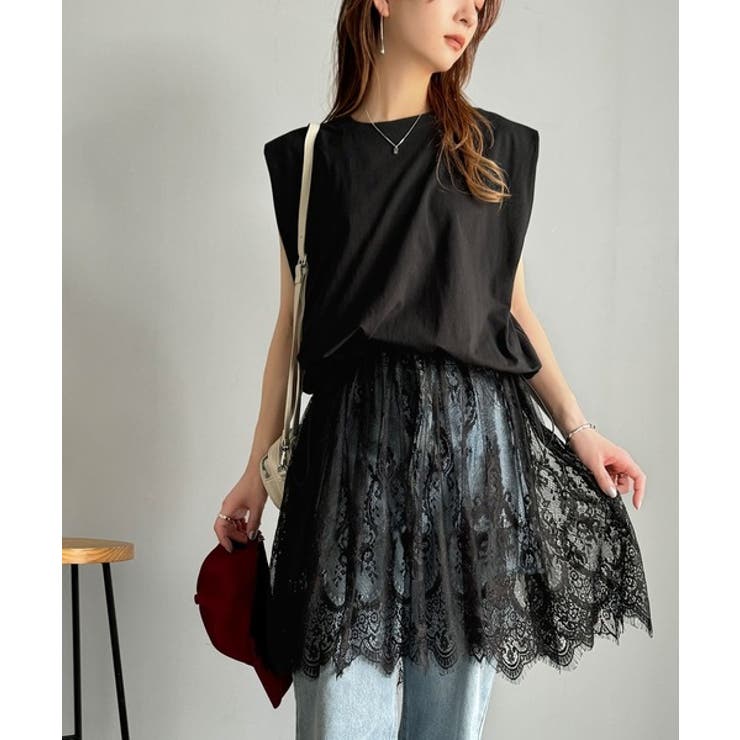 《JaVaジャバコラボ》１枚で旬な着こなし♪レースコンビチュニックTシャツワンピ… | Classical Elf  | 詳細画像10 