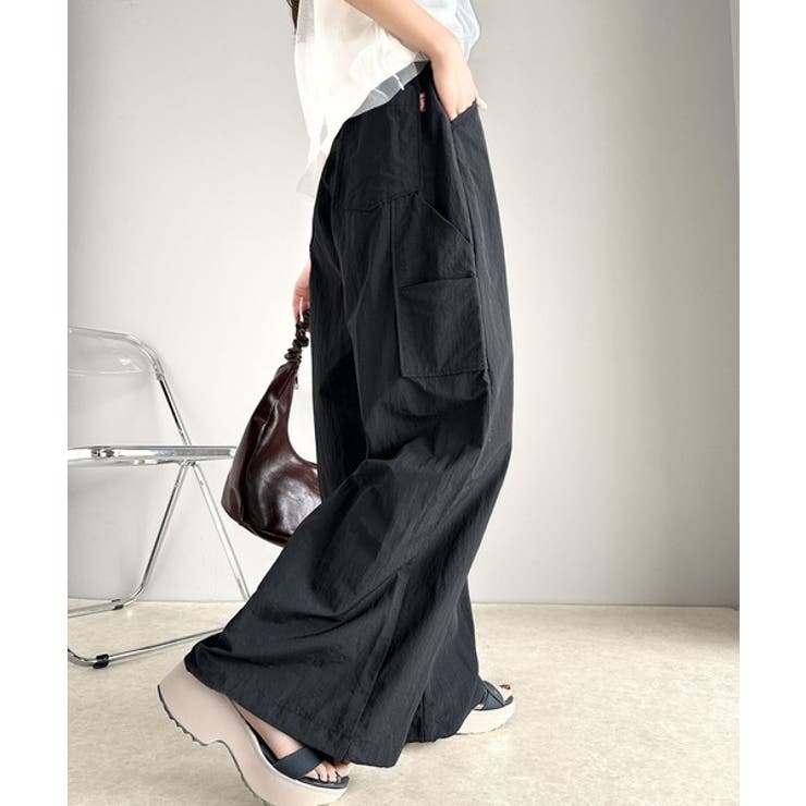 《JaVa ジャバ別注》ワイドな今っぽシルエット メンズライク裾ドロストペインタ… | Classical Elf  | 詳細画像11 