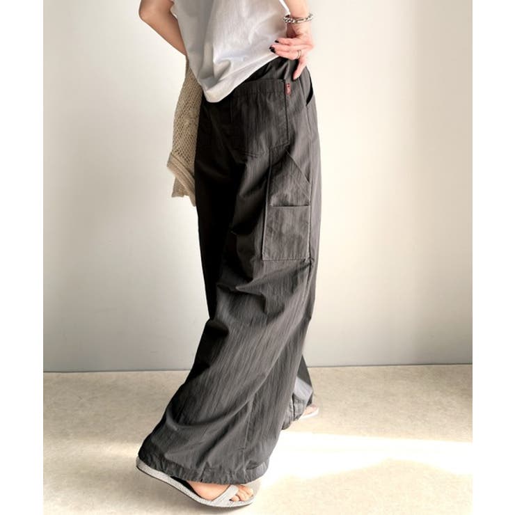 《JaVa ジャバ別注》ワイドな今っぽシルエット メンズライク裾ドロストペインタ… | Classical Elf  | 詳細画像20 