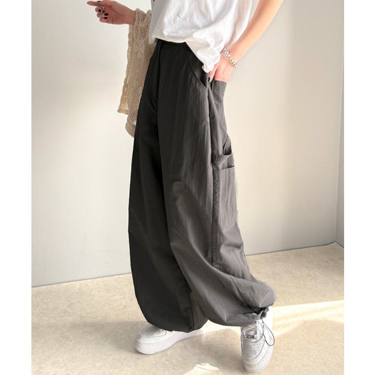 《JaVa ジャバ別注》ワイドな今っぽシルエット メンズライク裾ドロストペインタ… | Classical Elf  | 詳細画像22 