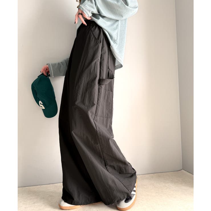 《JaVa ジャバ別注》ワイドな今っぽシルエット メンズライク裾ドロストペインタ… | Classical Elf  | 詳細画像16 