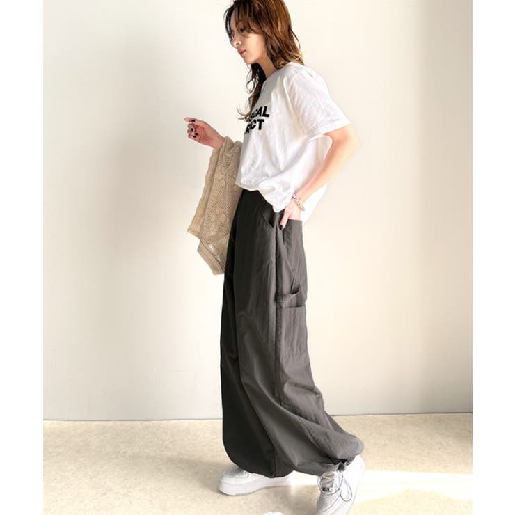 《JaVa ジャバ別注》ワイドな今っぽシルエット メンズライク裾ドロストペインタ… | Classical Elf  | 詳細画像23 