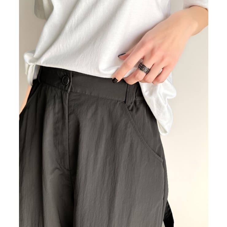 《JaVa ジャバ別注》ワイドな今っぽシルエット メンズライク裾ドロストペインタ… | Classical Elf  | 詳細画像24 