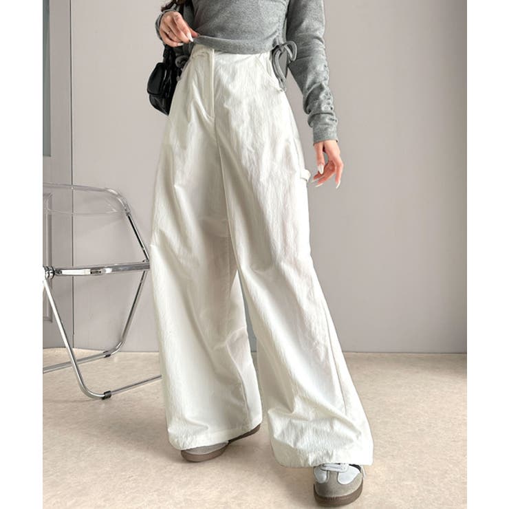 《JaVa ジャバ別注》ワイドな今っぽシルエット メンズライク裾ドロストペインタ… | Classical Elf  | 詳細画像1 